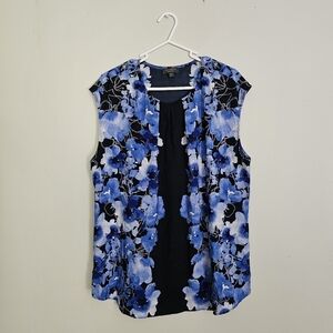 The Limited Blue Floral Blouse